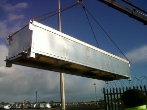 Road Blockers Being Installed