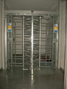 Full Height Turnstile Installed