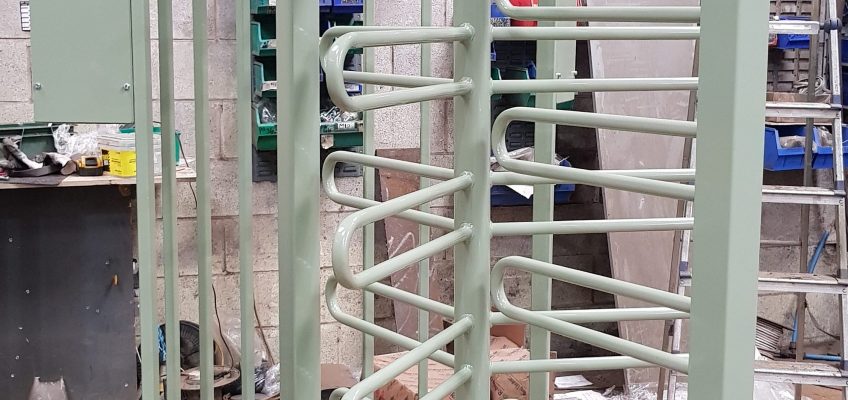 Full Height Turnstile Grey
