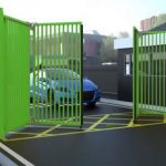 Bi folding opening green gate